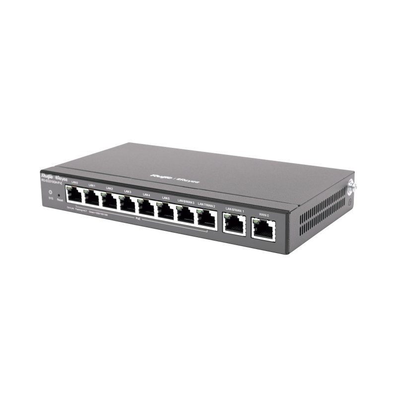 Router Balanceador Funcion SD-WAN 6 Ptos. LAN y 2 Ptos. LAN/WAN POE+ af/at gigabit 110w 1 Ptos. LAN/WAN gigabit 1 WAN gigabit