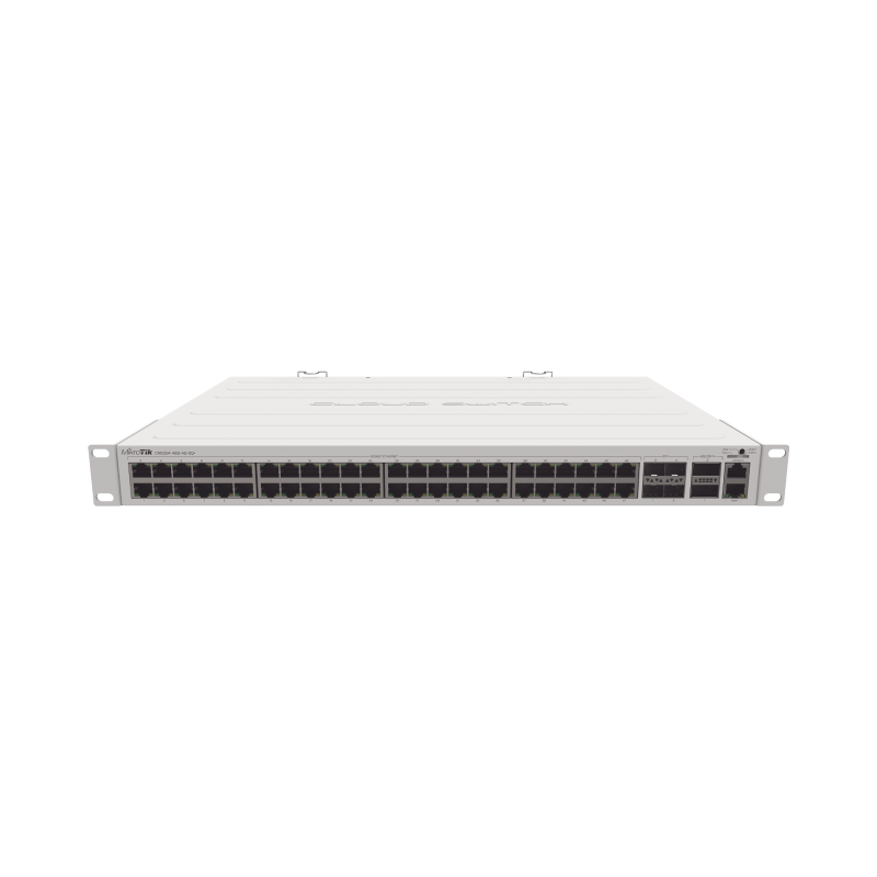 Router Switch 48 Ptos. Gigabit Ethernet 4 Ptos. SFP+ 10G 2 Ptos. QSFP+ 40G Montaje en Rack CRS354-48G-4S+2Q+RM Cloud