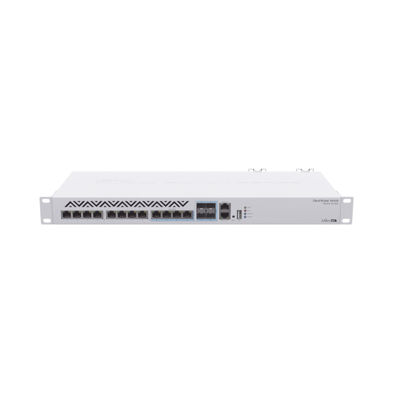 Router Switch 8 Ptos. 10G RJ45 4 compartidos RJ45/SFP+CRS312-4C+8XG-RM Cloud