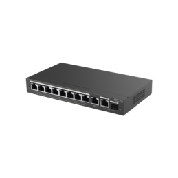 Switch Administrable 8 Ptos. Gigabit PoE 2 Uplinks Gigabit 1 SFP