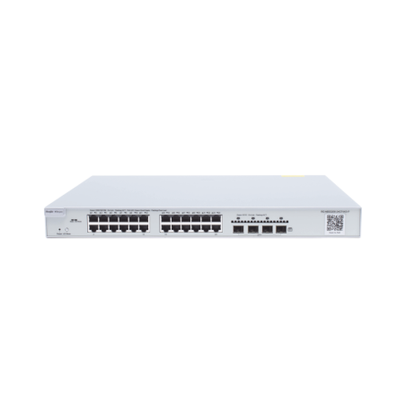 Switch Administrable PoE Capa 2+ Plus 24 Ptos. Gigabit PoE 802.3af/at + 4 SFP+ fibra 10Gb 370w