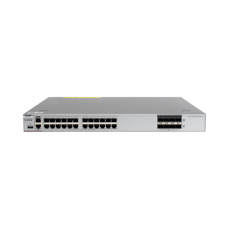 Switch Core Administrable Capa 3 24 Ptos. Gigabit + 8 SFP+ fibra 10Gb.