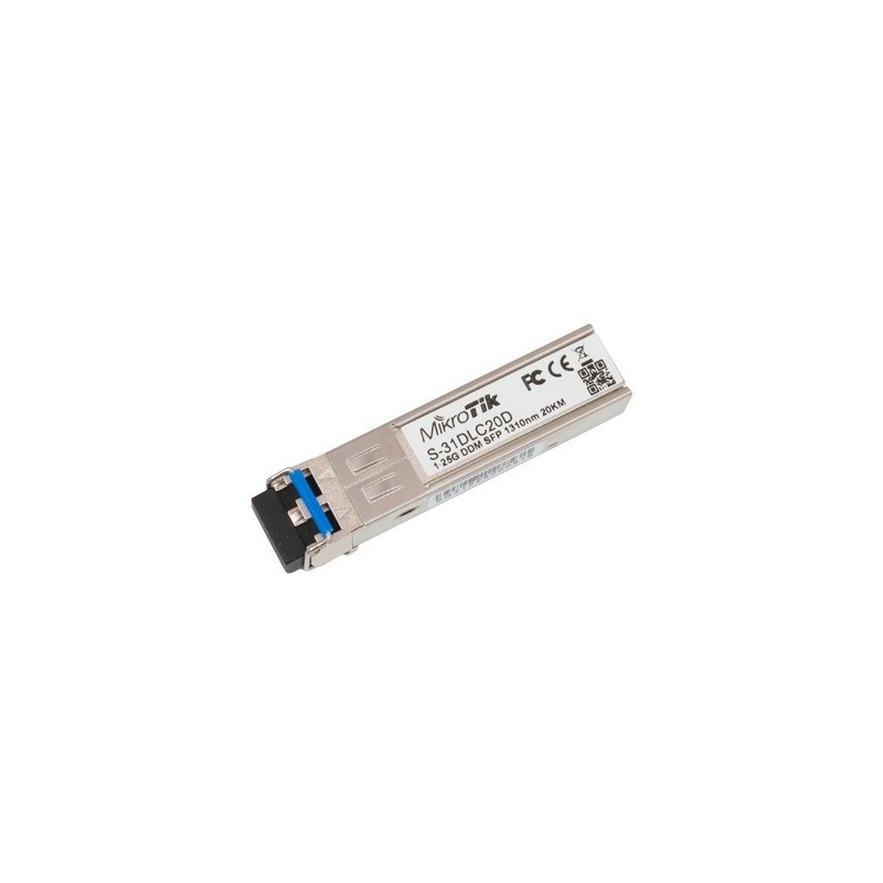 Transceptor MiniGbic SFP 1.25G LC Duplex fibra Mono Modo 20 KM