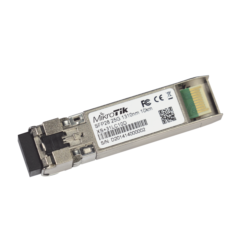 Transceptor MiniGbic XSFP+ 1G/10G/25G LC Duplex fibra Mono Modo 10 Kms