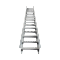 Escalera de aluminio portacables / perfil z / peralte 3 1/4" /paso 9" / ancho 12" / 3.66 metros / capacidad max. 274 cables