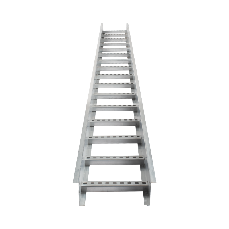 Escalera de aluminio portacables / perfil z / peralte 3 1/4" /paso 9" / ancho 12" / 3.66 metros / capacidad max. 274 cables