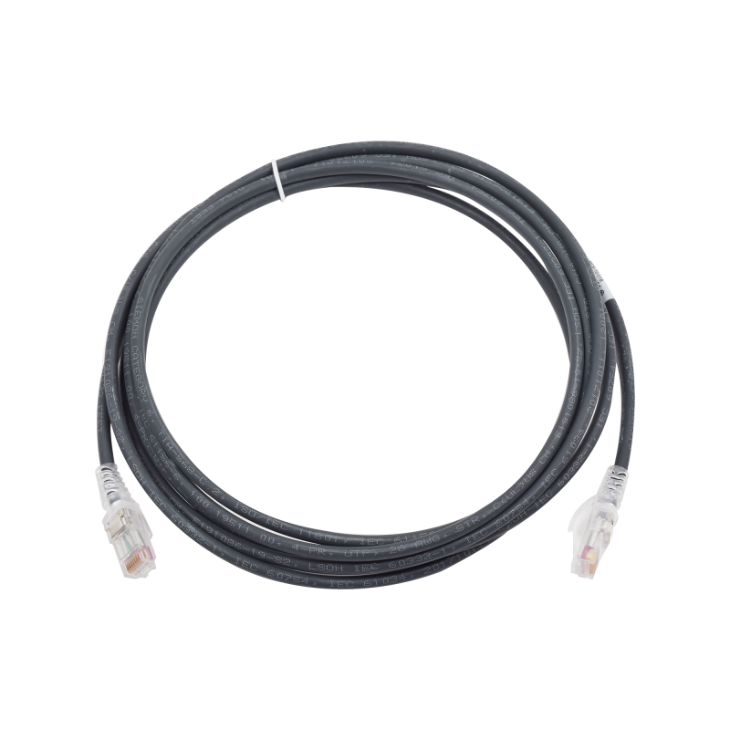 Cable de Parcheo  MC6 Modular Cat6 UTP CM/LS0H 10ft Negro Version Bulk