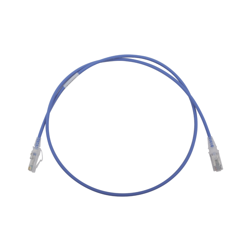 Cable de Parcheo  MC6 Modular Cat6 UTP CM/LS0H 3ft Azul Diametro Reducido (28AWG)