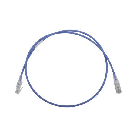 Cable de Parcheo  MC6 Modular Cat6 UTP CM/LS0H 3ft Azul Diametro Reducido (28AWG)