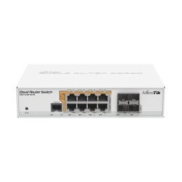 Cloud Router Switch Administrable L3 8 Ptos. 10/100/1000 Mbps c/PoE Pasivo o 802.3af/at 4 Ptos. SFP