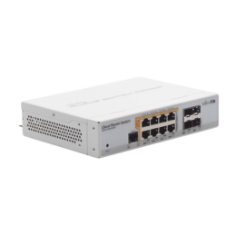 Cloud Router Switch Administrable L3 8 Ptos. 10/100/1000 Mbps c/PoE Pasivo o 802.3af/at 4 Ptos. SFP