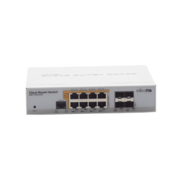 Cloud Router Switch Administrable L3 8 Ptos. 10/100/1000 Mbps c/PoE Pasivo o 802.3af/at 4 Ptos. SFP