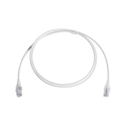 Cable de Parcheo  MC6 Modular Cat6 UTP CM/LS0H 5ft Blanco Diametro Reducido (28AWG)