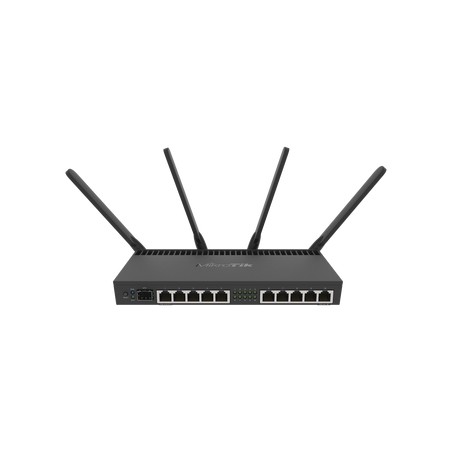 Router Wi-Fi 4x4 MU-MIMO 2 watts de potencia antenas de 3 dBi 10 Ptos. Gigabit 1 Puerto SFP+