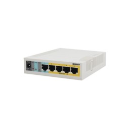 (RB260GSP) Switch Mikrotik 5 puertos PoE (Pasivo) (1in/4out) Gigabit Ethernet y 1 SFP