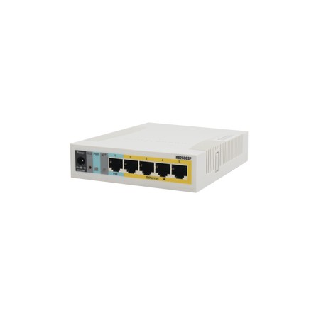 (RB260GSP) Switch Mikrotik 5 puertos PoE (Pasivo) (1in/4out) Gigabit Ethernet y 1 SFP