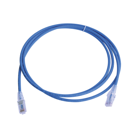 Cable de Parcheo  MC6 Modular Cat6 UTP CM/LS0H 7ft Azul Version Bulk