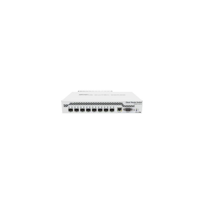 Switch administrable Sistema Operativo Dual puerto 1G Rj45 8 Ptos. 10G SFP+ CRS309-1G-8S+IN Escritorio