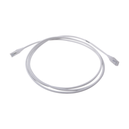 Cable de Parcheo  MC6 Modular Cat6 UTP CM/LS0H 7ft Blanco Diametro Reducido (28AWG)