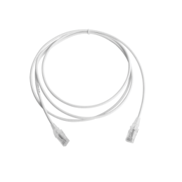 Cable de Parcheo  MC6 Modular Cat6 UTP CM/LS0H 7ft Blanco Diametro Reducido (28AWG) Version Bulk