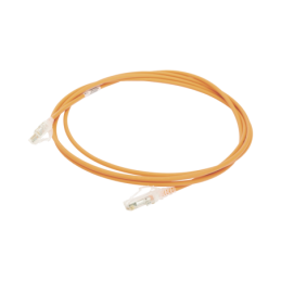 Cable de Parcheo  MC6 Modular Cat6 UTP CM/LS0H 7ft Naranja Diametro Reducido (28AWG)