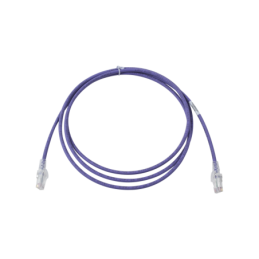 Cable de Parcheo  MC6 Modular Cat6 UTP CM/LS0H 7ft Violeta Version Bulk