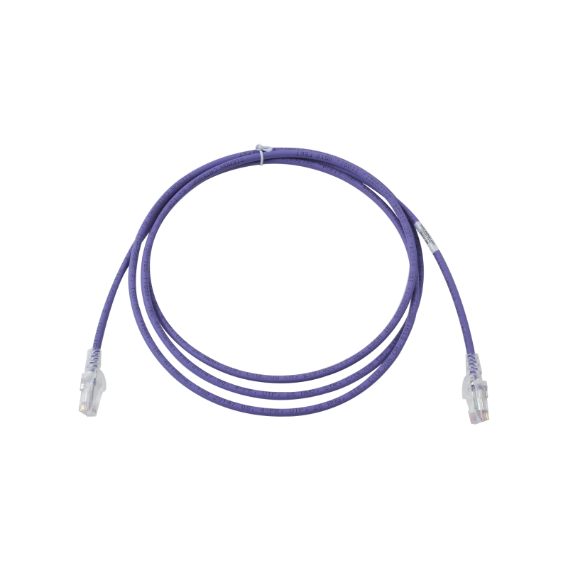 Cable de Parcheo  MC6 Modular Cat6 UTP CM/LS0H 7ft Violeta Version Bulk