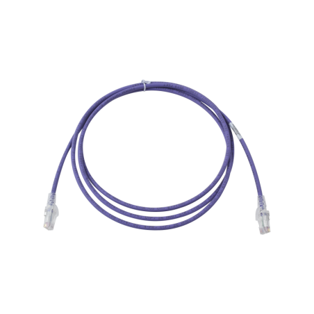 Cable de Parcheo  MC6 Modular Cat6 UTP CM/LS0H 7ft Violeta Version Bulk