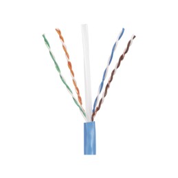 Bobina de Cable  UTP 305 m. de Cobre PanNet Azul Cat5e (24 AWG) PVC (CM) de 4 pares