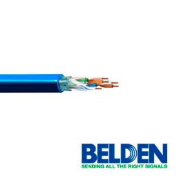 Cable ftp cat5e+ belden 1212f 006a1000 forro pvc azul cmr 4 pares 350m