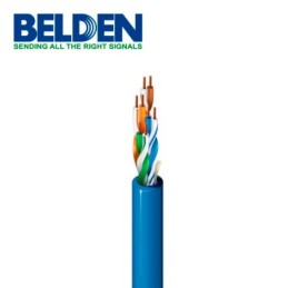 Cable utp cat5e belden 1583a 0063000 forro pvc azul cmr 4 pares 200 mh