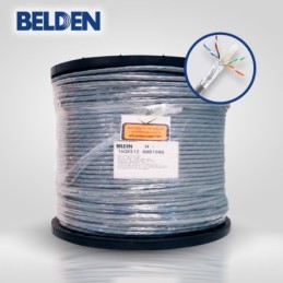 Cable utp cat6a belden 10gxs12 0081000 forro pvc gris cmr riser 4 pare