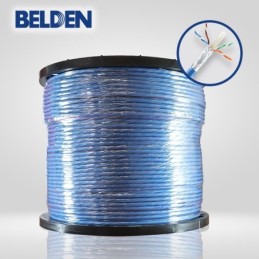 Cable utp cat6a belden 10gxw12 0061000 forro pvc azul cmr riser 4 pare