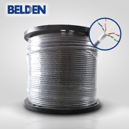 Cable utp cat6a belden 10gxw12 0081000 forro pvc gris cmr riser 4 pare