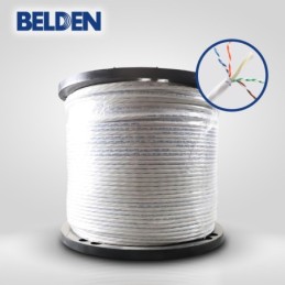 Cable utp cat6a belden 10gxw12 0091000 forro pvc blanco cmr riser 4 pa