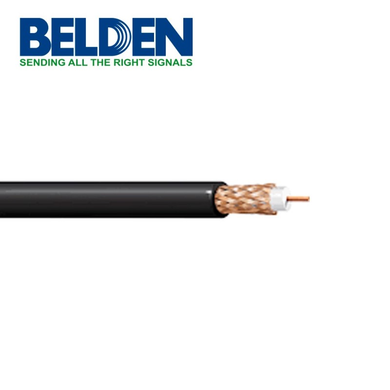 Cable coaxial belden 543945x 0101000 para camras de seguridad cctv rg5