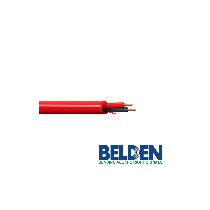 Cable de alarma contra incendio belden 5120ul 0021000 forro pvc rojo c