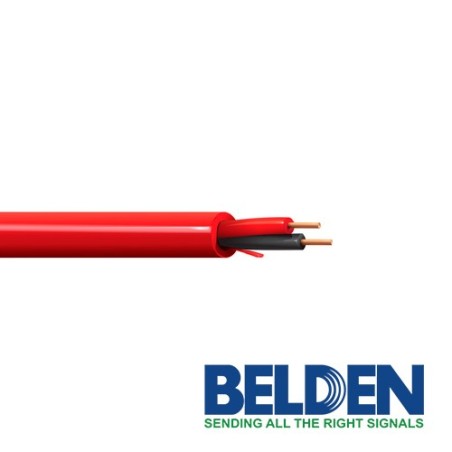 Cable de alarma contra incendio belden 5120ul 0021000 forro pvc rojo c