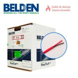 Cable de alarma contra incendio belden 5220ul 002z1000 forro pvc rojo