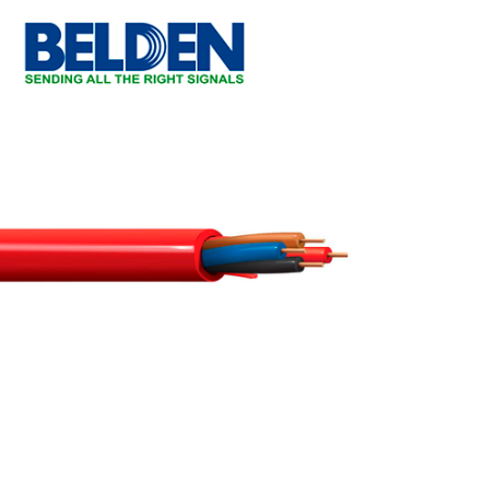 Cable de alarma contra incendio belden 5222ul 0021000 forro pvc rojo c