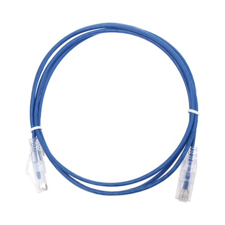 Cable de Parcheo Slim UTP Cat6 - 1.5 m Azul Diametro Reducido (28 AWG)