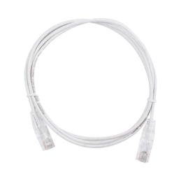 Cable de Parcheo Slim UTP Cat6 - 1.5 m Blanco Diametro Reducido (28 AWG)