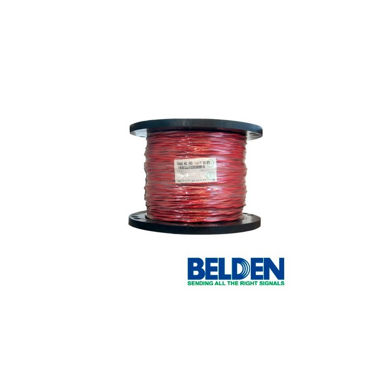 Cable para seguridad y sonido belden 5000ue 0021000 forro pvc rojo cmr