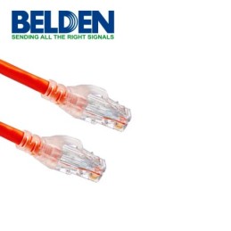 Cable Patch Cord UTP Belden Cat6 c601102004 forro pvc rojo cmr-riser 4 pares