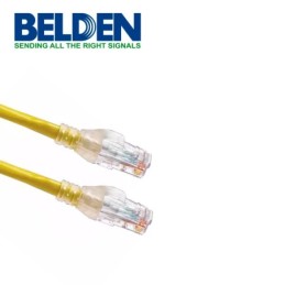 Cable Patch Cord UTP Belden Cat6 c601104004 forro pvc amarillo cmr-riser 4 pa