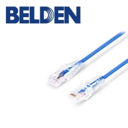 Cable Patch Cord UTP Belden Cat6 c601106000f6 forro pvc azul cmr-riser 4 pare