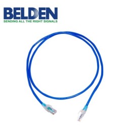 Cable Patch Cord UTP Belden Cat6 c601106004 forro pvc azul cmr-riser 4 pares