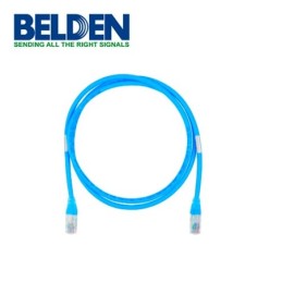 Cable Patch Cord UTP Belden Cat6 c601106009 forro pvc azul cmr-riser 4 pares