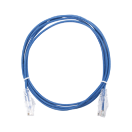 Cable de Parcheo Slim UTP Cat6 - 2 m Azul Diametro Reducido (28 AWG)