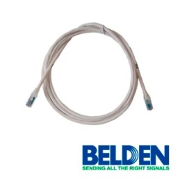 Cable Patch Cord UTP Belden Cat6 c601109007 forro pvc blanco cmr-riser 4 pare